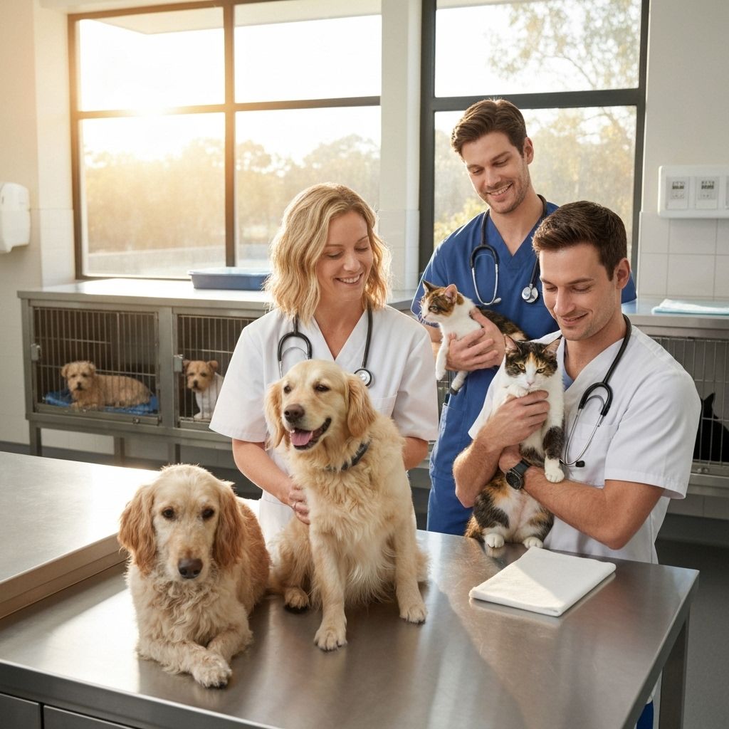 Tratamento veterinário para animais abandonados